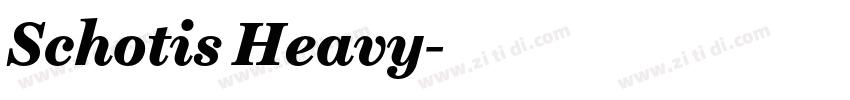 Schotis Heavy字体转换